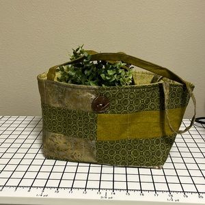 Unique quilted small shopper or book bag